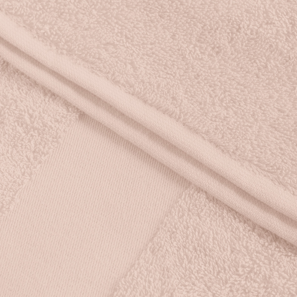 Classic Frottierhandtuch in Dusty Pink, Nahaufnahme des Frottiers zum Besticken mit Logo