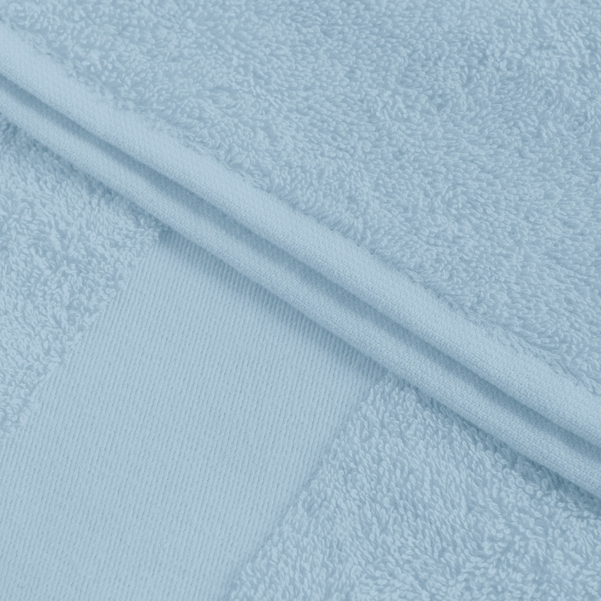 Classic Frottierhandtuch in Ocean Blue, Nahaufnahme des Frottiers zum Besticken mit Logo